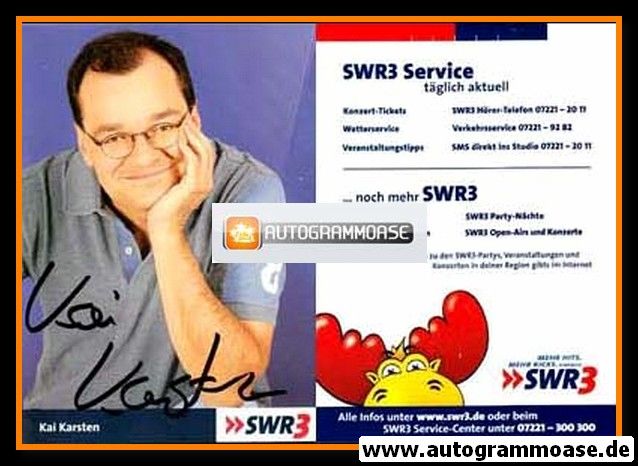 Autogramm Radio | SWR3 | Kai KARSTEN | 2000er (Portrait Color)