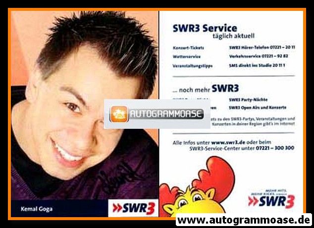 Autogramm Radio | SWR3 | Kemal GOGA | 2000er (Portrait Color)