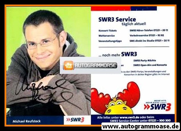 Autogramm Radio | SWR3 | Michael REUFSTECK | 2000er (Portrait Color)