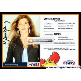 Autogramm Radio | SWR3 | Nicola MÜNTEFERING | 2000er (Portrait Color)