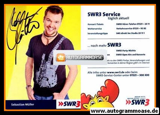 Autogramm Radio | SWR3 | Sebastian MÜLLER | 2000er (Portrait Color)