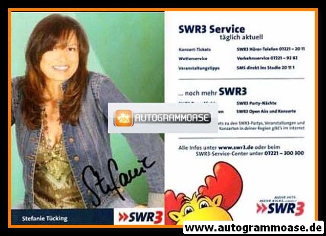 Autogramm Radio / TV | SWR3 | Stefanie TÜCKING | 2000er (Portrait Color)
