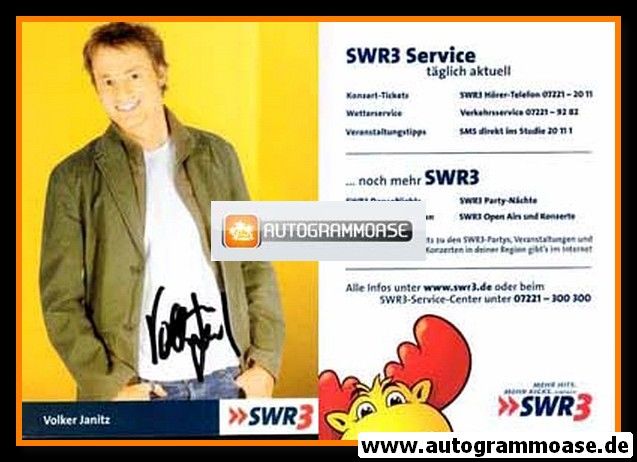 Autogramm Radio | SWR3 | Volker JANITZ | 2000er (Portrait Color)