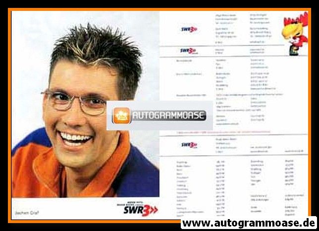 Autogramm Radio | SWR3 | Jochen GRAF | 2000er (Portrait Color) 2