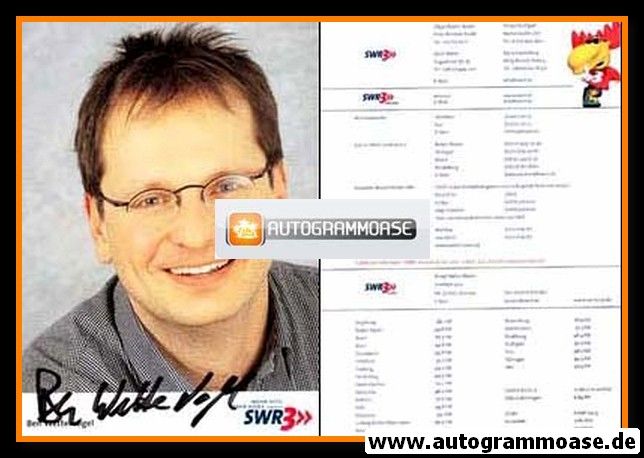 Autogramm Radio / TV | SWR3 | Ben WETTERVOGEL | 2000er (Portrait Color)