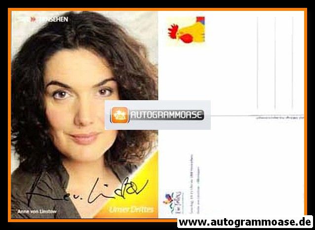 Autogramm TV | SWR | Anne VON LINSTOW | 2000er "Die Fallers"