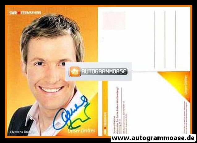 Autogramm TV | SWR | Clemens BRATZLER | 2000er "Zur Sache BW"