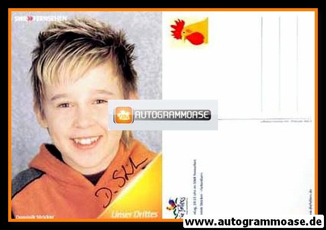 Autogramm TV | SWR | Dominik STRICKER | 2000er "Die Fallers" 