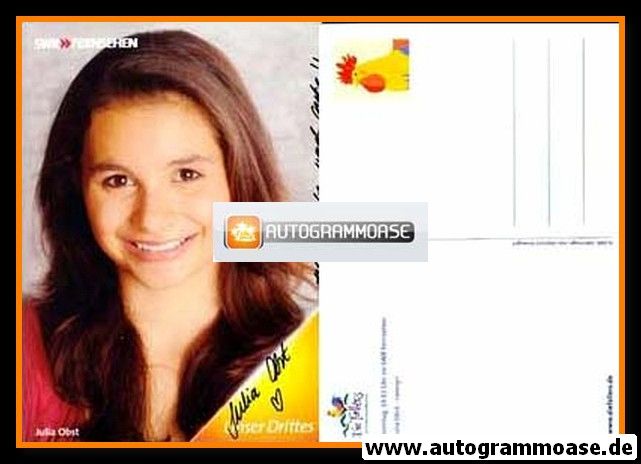 Autogramm TV | SWR | Julia OBST | 2000er "Die Fallers" 