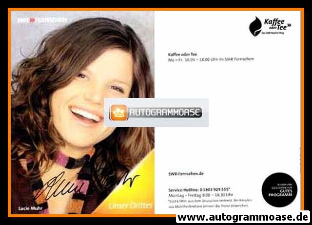 Autogramm TV | SWR | Lucie MUHR | 2000er "Die Fallers" 