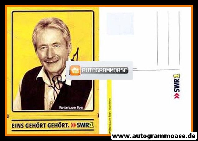 Autogramm Radio | SWR1 | WETTERBAUER BOES | 2000er (Portrait Color)