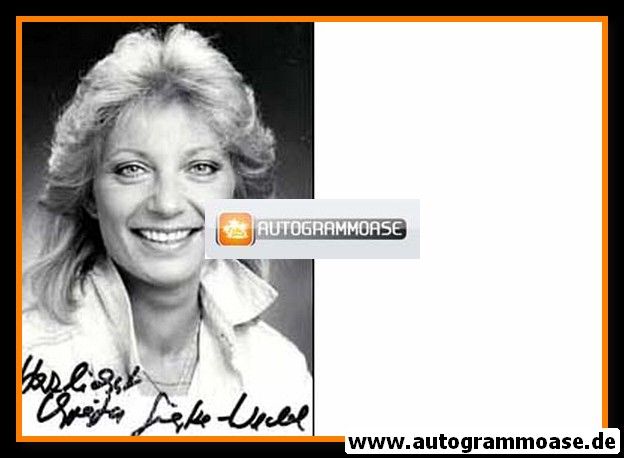 Autogramm TV | ZDF | Christa GIERKE-WEDEL | 1990er Foto (Portrait SW)