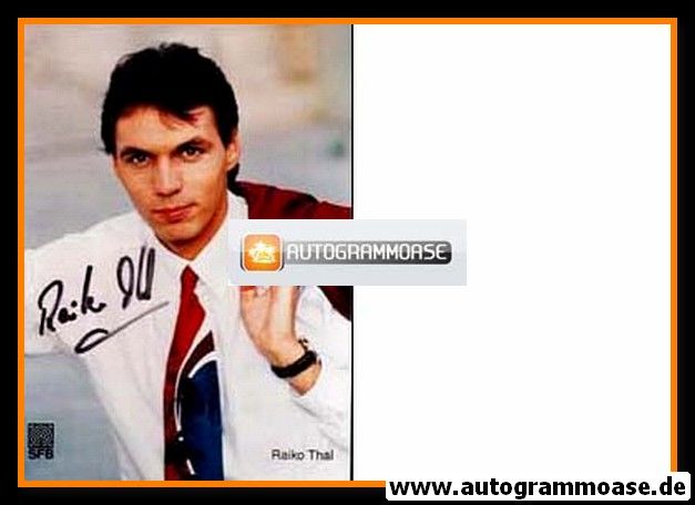 Autogramm TV | SFB | Raiko THAL | 1990er Foto (Portrait Color)