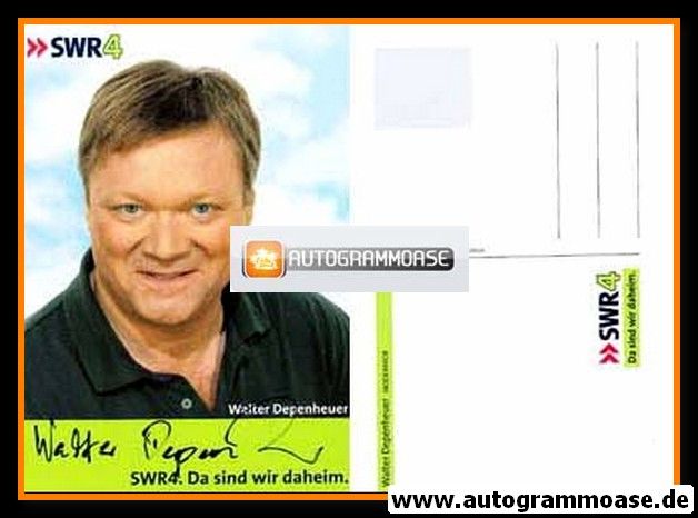 Autogramm Radio | SWR4 | Walter DEPENHEUER | 2000er (Portrait Color)