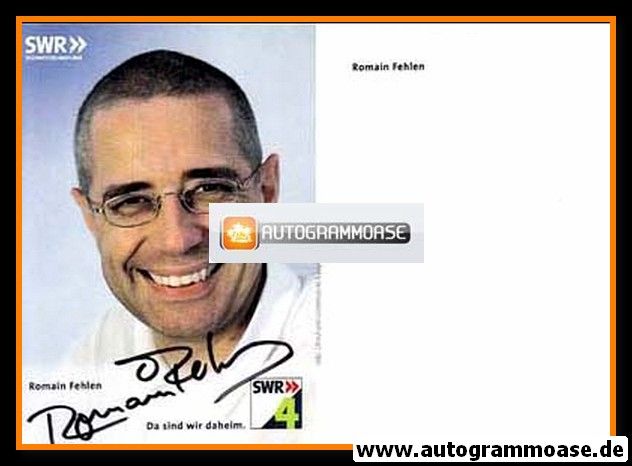 Autogramm Radio | SWR4 | Romain FEHLEN | 2000er (Portrait Color) 2