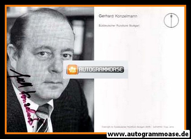 Autogramm TV | SDR | Gerhard KONZELMANN | 1980er (Portrait SW)