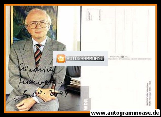 Autogramm TV | WDR | Friedrich NOWOTTNY | 1980er (Portrait Color) Aug