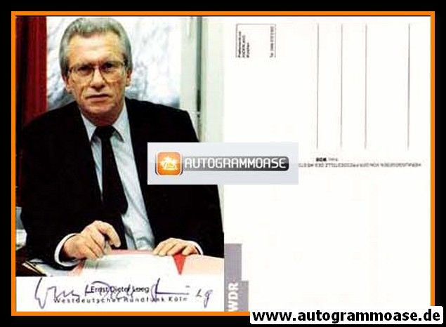 Autogramm TV | WDR | Ernst-Dieter LUEG | 1980er (Portrait Color)
