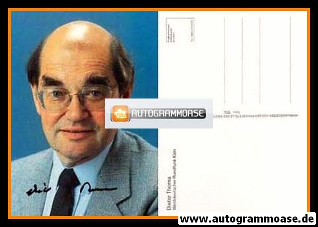 Autogramm TV | WDR | Dieter THOMA | 1980er (Portrait Color)
