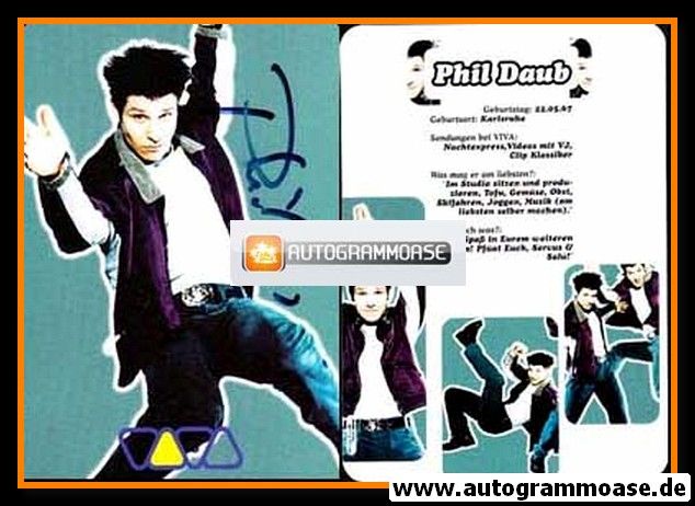 Autogramm TV | VIVA | Phil DAUB | 2000er (Portrait Color)