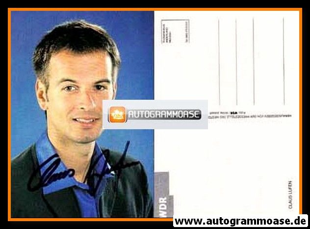 Autogramm TV | WDR | Claus LUFEN | 1990er (Portrait Color)