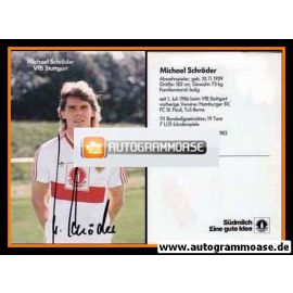 Autogramm Fussball | VfB Stuttgart | 1987 | Michael SCHRÖDER (Portrait)