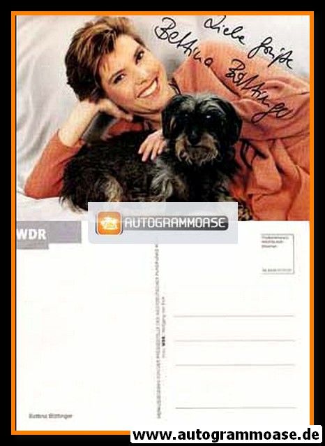 Autogramm TV | WDR | Bettina BÖTTINGER | 2000er (Portrait Color) Querformat