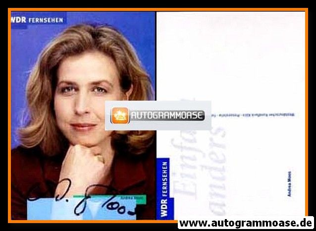 Autogramm TV | WDR | Andrea MOOS | 2000er (Portrait Color) Fürst