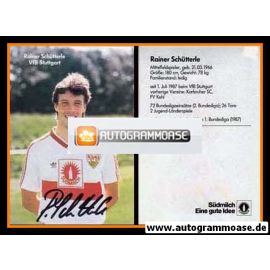 Autogramm Fussball | VfB Stuttgart | 1987 | Rainer SCHÜTTERLE