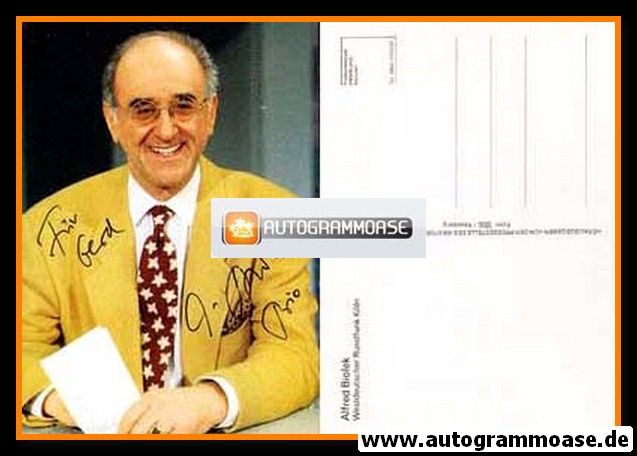 Autogramm TV | WDR | Alfred BIOLEK | 1990er (Portrait Color) 2