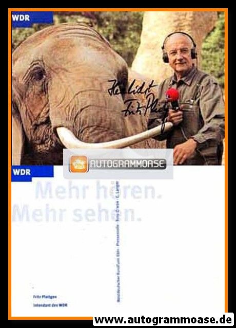 Autogramm TV | WDR | Fritz PLEITGEN | 1990er (Portrait Color)