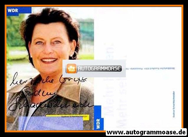 Autogramm TV | WDR | Gudrun SCHACHTSCHNEIDER | 2000er (Portrait Color)
