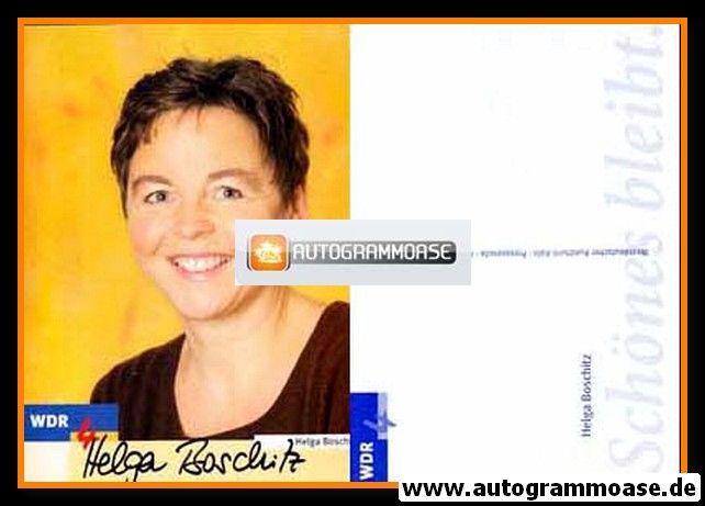 Autogramm Radio | WDR4 | Helga BOSCHITZ | 2000er (Portrait Color)