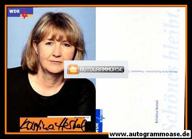 Autogramm Radio | WDR4 | Kristina HERTEL | 2000er (Portrait Color)