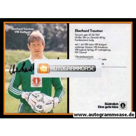 Autogramm Fussball | VfB Stuttgart | 1987 | Eberhard TRAUTNER