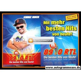 Autogramm Radio | 89.0 RTL | Chriz ROCK | 2010er (Portrait Color) blau