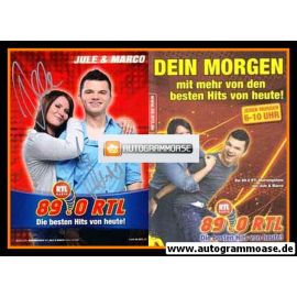 Autogramme Radio | 89.0 RTL | JULE + MARCO | 2010er (Portrait Color)