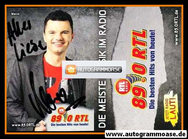 Autogramm Radio | 89.0 RTL | MARCO | 2010er (Portrait Color)