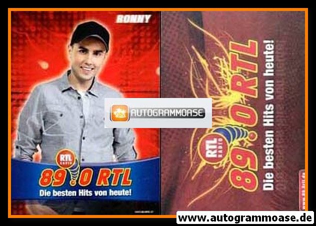 Autogramm Radio | 89.0 RTL | RONNY | 2010er (Portrait Color)
