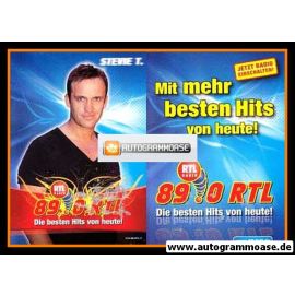 Autogramm Radio | 89.0 RTL | STEVIE T. | 2010er (Portrait Color) blau