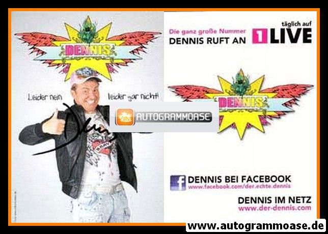 Autogramm Radio | 1Live | DENNIS | 2010er (Portrait Color) 1