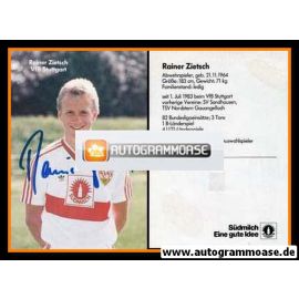 Autogramm Fussball | VfB Stuttgart | 1987 | Rainer ZIETSCH