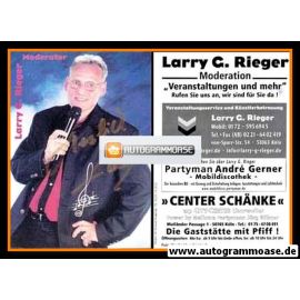 Autogramm Entertainer | Larry G. RIEGER | 2000er (Portrait Color) 1