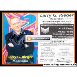 Autogramm Entertainer | Larry G. RIEGER | 2000er (Portrait Color) 2
