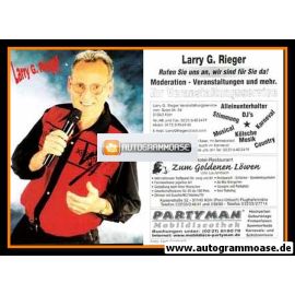 Autogramm Entertainer | Larry G. RIEGER | 2000er (Portrait Color) 3