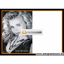 Autogramm Schauspieler | Tina RULAND | 1990er (Portrait SW)