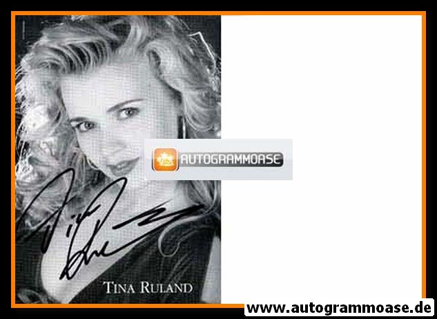 Autogramm Schauspieler | Tina RULAND | 1990er (Portrait SW)