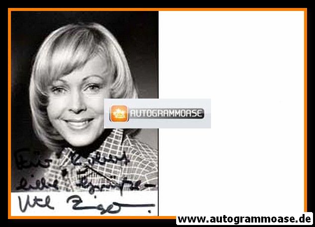 Autogramm TV | ZDF | Ute ZINGELMANN | 1980er Foto (Portrait SW)