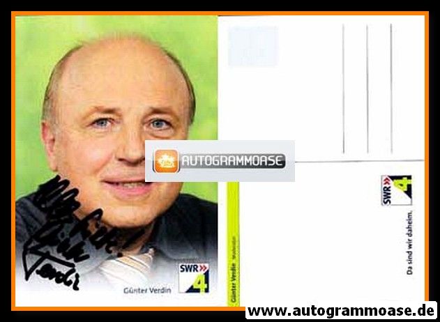Autogramm Radio | SWR4 | Günter VERDIN | 2000er (Portrait Color)