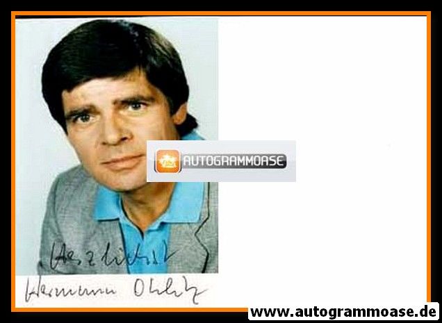 Autogramm TV | ZDF | Hermann OHLETZ | 1990er Foto (Portrait Color)